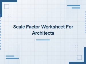 A Worksheet for Architects on Map Scale Calculations